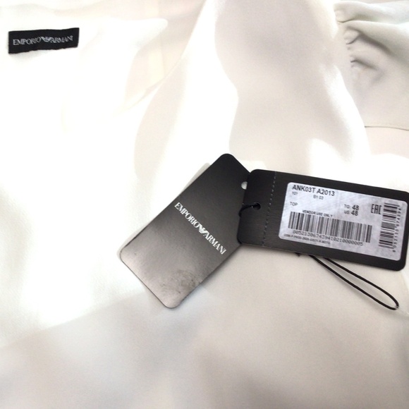 NWT Emporio Armani Slit-Sleeve Cape Top - Picture 3 of 7